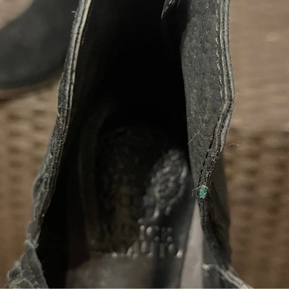Vince Camuto Presita Black Leather Booties Women's 8‎